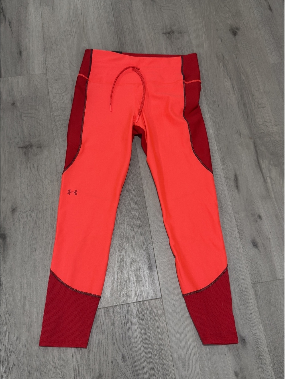 Under Armour Women Compression High Rise Ankle Leggings Red Medium